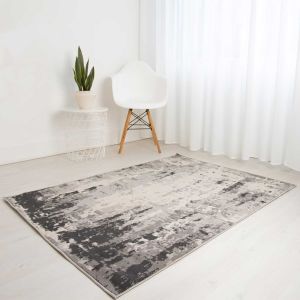 Balletto 10R4 Light Grey Anthra Abstract Modern Rug by Ultimate Rug