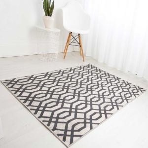 Balletto 18FA Beige Anthra Geometric Modern Rug by Ultimate Rug