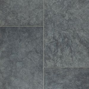 Rhinofloor 27044006 Amalfi Mid Grey Tile Effect Slip Resistant Vinyl Flooring