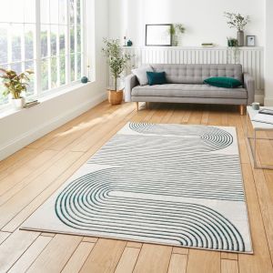 Think Rugs Apollo 2683 Grey Green Abstract Rug