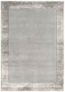 Ascot Silver Bordered Wool Rug  by Asiatic
