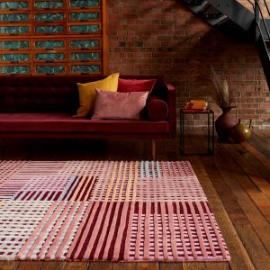Aspect Red Multi Abstract Rug by Asiatic