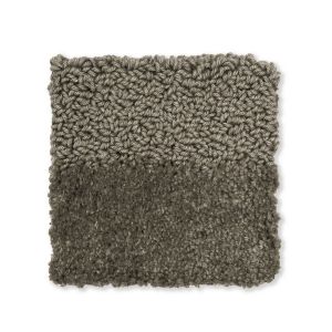 Brink & Campman Twinset Cut 021534 Shiitake Grey Plain Shaggy Wool Rug