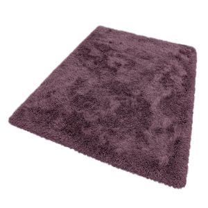 Cascade Shaggy Plain Rugs in Violet Purple