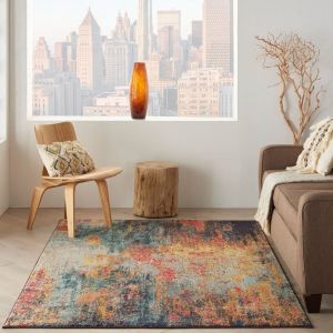 Celestial CES15 Multicolor Abstract Rug by Nourison