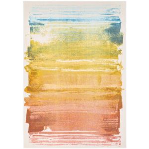 City 473212 AK990 Multi Abstract Plain Contemporary Rug by Mastercraft