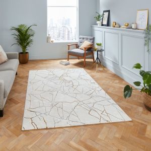 Think Rugs Creation G2848 Ivory Gold Rug