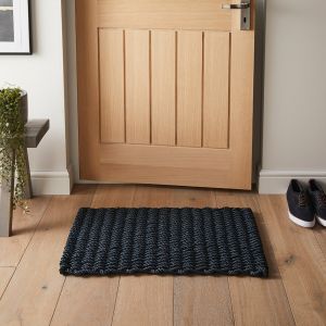 Didsbury Navy Braided Doormats By Esselle