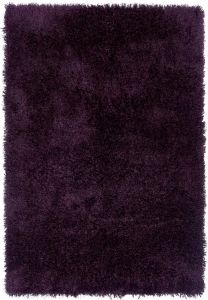 Diva Shaggy Rugs in Soft Thick Purple Pile