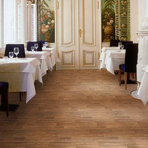 Contract Polyflor French Walnut 3120 Wood Effect Non Slip Commercial Vinyl Flooring