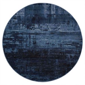 Galleria 063 0378 5131 Blue Abstract Circle Rug By Mastercraft