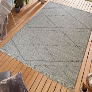 Gipsy Grey Geometric Rug by Unique Rugs 