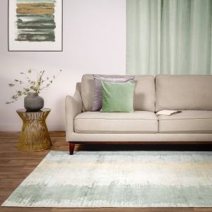 Juno Abstract Rugs in Verdant Green