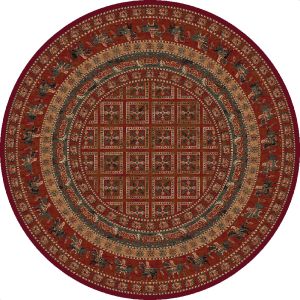 Mastercraft Kashqai 4301 300 Traditional Wool Circle Rug