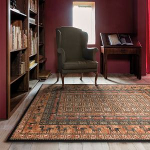 Kashqai 4301 500 Bordered Traditional Wool Rug by Mastercraft 