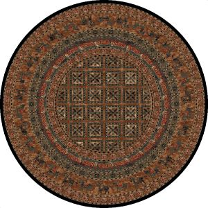 Mastercraft Kashqai 4301 500 Traditional Wool Circle Rug