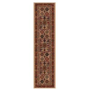 Kashqai 4306 100 Beige Red Traditional Wool Runner By Mastercraft