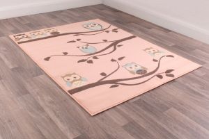 Owl Rugs in Rose by Rugstyle