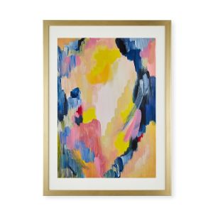 Lucy Donovan Art The Lola Print Abstract Gold Frame