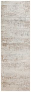 Luzon Abstract Runner Rug By Concept Loom LUZ809 in Ivory Taupe