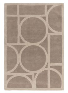 Metro Taupe Geometric Rug by Asiatic