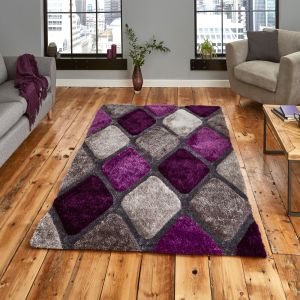 Noble House Rugs NH9247 Grey Purple