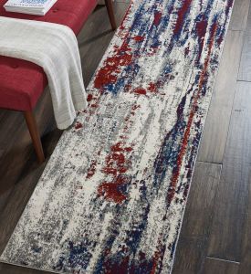 Maxell MAE15 Abstract Runner Rugs by Nourison in Multicolour