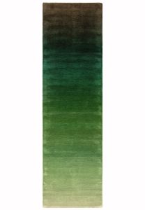 Ombre Green Wool Runner  by Asiatic