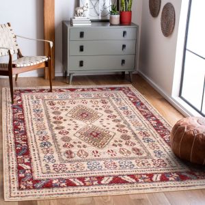 Ultimate Rug Orient 2520 Cream Red Traditional Rug