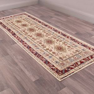 Ultimate Rug Orient 2520 Cream Red Traditional Runner