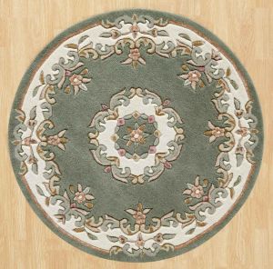 Royal Aubusson Circular rugs in Green