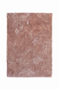 Shimmer Shaggy Dazzle Glamour Modern Rugs in Blush