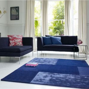 Tate Navy Wool Rug  by Asiatic