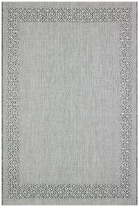 Terrazzo TRZ01 Grey Bordered Rug By Concept Looms