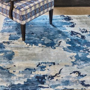 The Big Blue rugs by William Yeoward