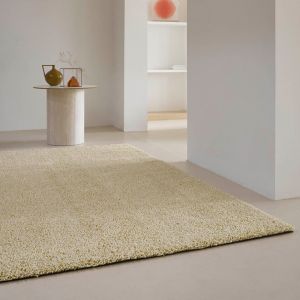 Trace Cut Shaggy Rugs in turmaric yellow 120906 By Brink and Campman