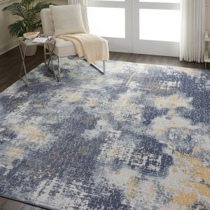 Urban Decor Rugs URD05 by Nourison in Ivory and Sky