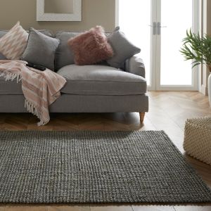 Whitefield Grey Boucle Rug By Esselle