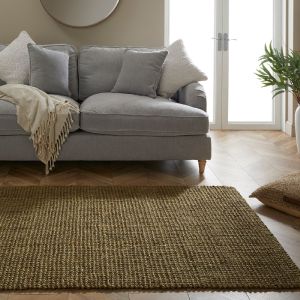 Whitefield Olive Boucle Rug By Esselle