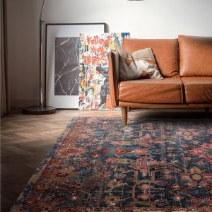 Zola Evin Traditional Persian Rugs in Blue