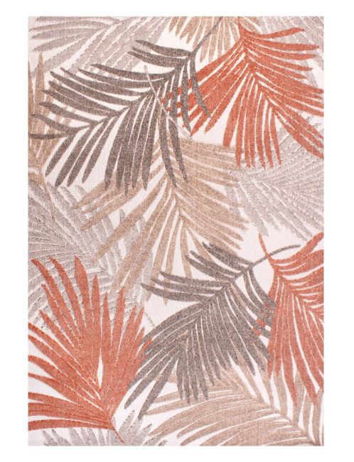 Indoor Outdoor Tropical D400a Botanical, Palm Tree Print Area Rugs
