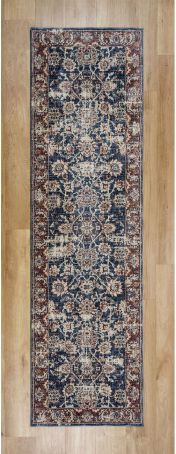 Alhambra Traditional 6549A Runner Rugs in Dark Blue