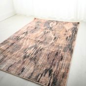 Alia 654A5 Anthra Sand Bordered Traditional Rug by Prestige