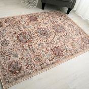 Alia 893GC Beige Light Brown Abstract Traditional Rug by Prestige