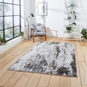 Think Rugs Apollo GR580 Grey Abstract Rug