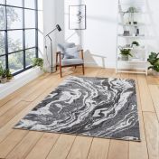 Think Rugs Apollo GR584 Grey Abstract Rug