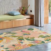 Reef Floral Rugs RF10 in Pink and Multicolours