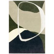 Asiatic Matrix MAX103 Signature Moss Abstract Hand Tufted Wool Rug