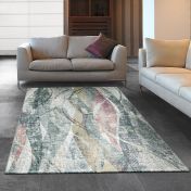 Canyon Abstract Swirl 52046 6464 Rugs in Grey