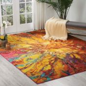 Celestial Modern Abstarct Rugs CES03 Cayenne by Nourison